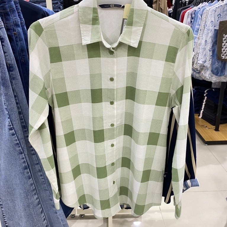 kemeja kotak c2 ori matahari(2 warna)