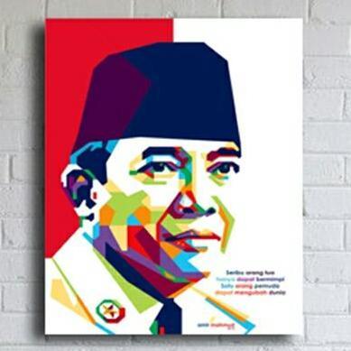 POSTER HIASAN DINDING IR SOEKARNO DEKOR FBBOOK