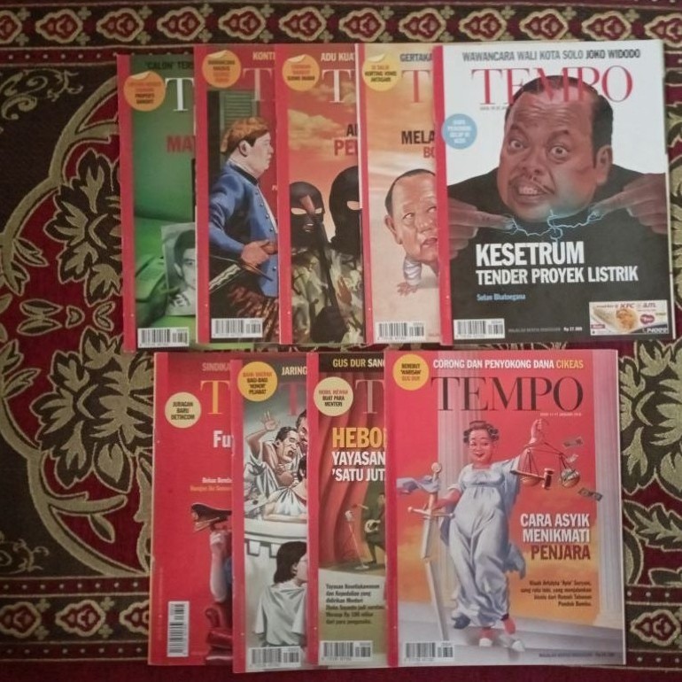 Majalah Tempo edisi 2010 | 2011 | 2012 |