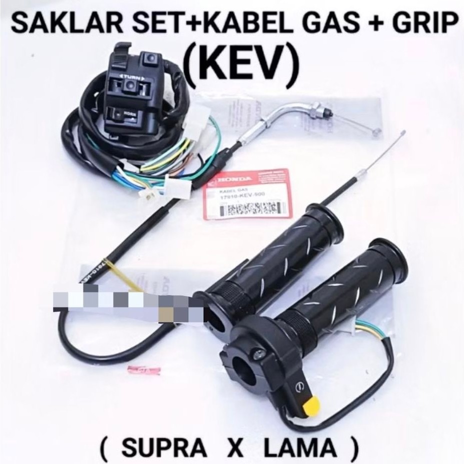 paket saklar set + kabel gas + handgrip supra / supra fit
