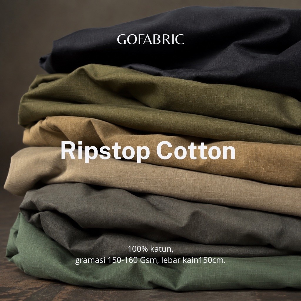 Kain Ripstop Katun Premium, Bahan ripstop/ribstop