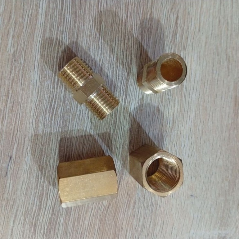 Nepel Double Drat Luar/Dalam / Nepel Drat Luar 1/4 x 1/4 / Nepel Drat Dalam 1/4 x 1/4