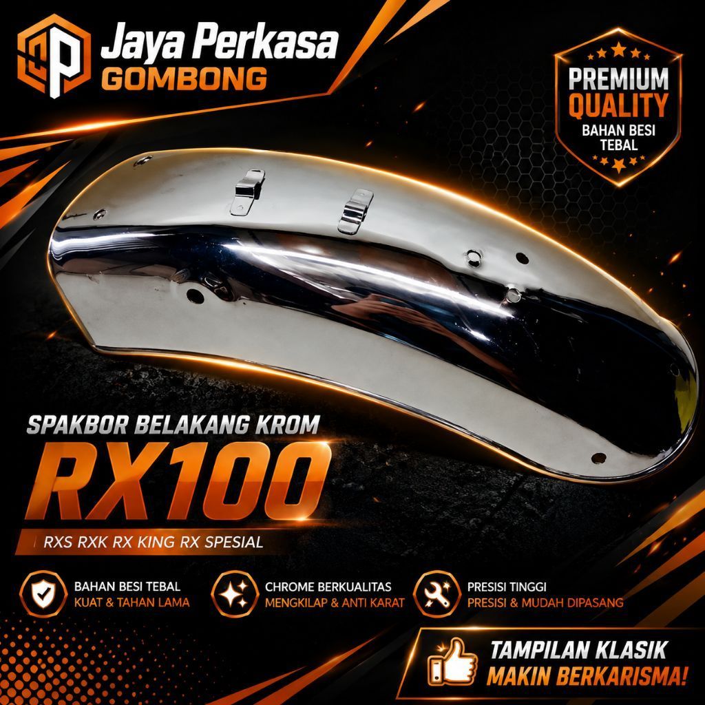 Spakbor Belakang Krom RXS RXK RX King RX Spesial RX100