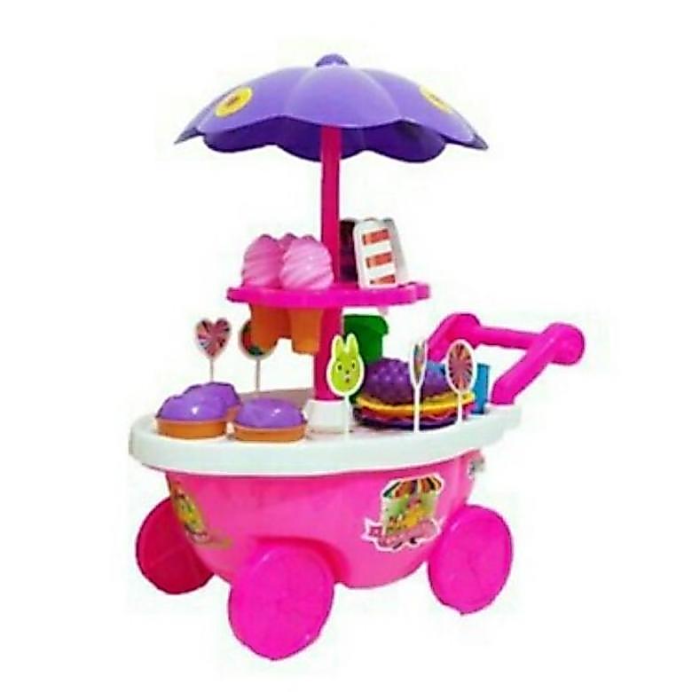 FI 540 - Mainan Ice Cream Stroller Besar FI540 Gerobak Jualan Es Krim dan Permen