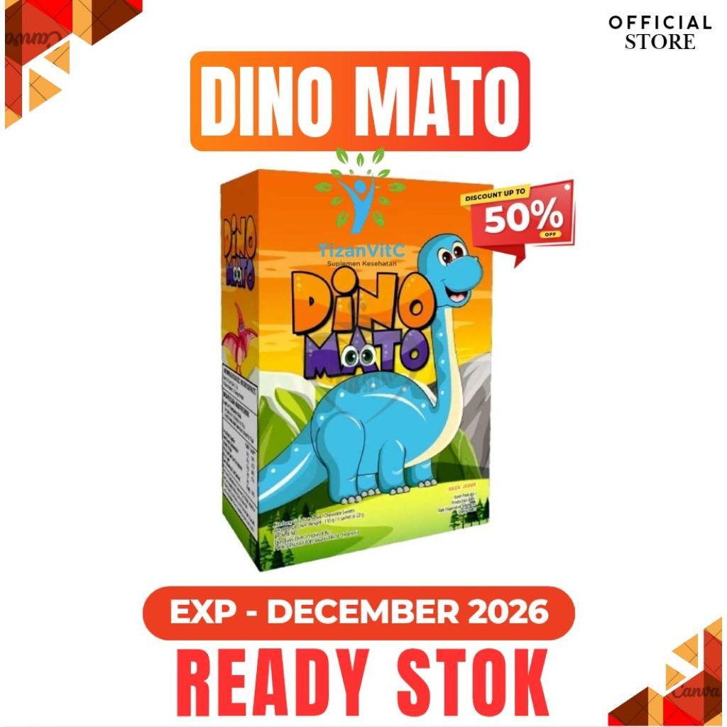 DINO MATO VITAMIN MATA ANAK @ 1 BOX Isi 5 Sachet
