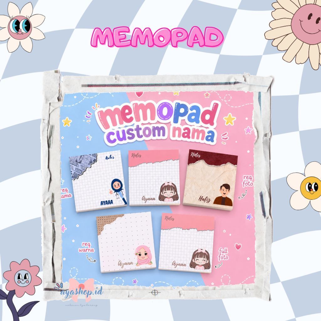 MEMOPAD/MEMOPAD CUSTOM /MEMOPAD NAMA