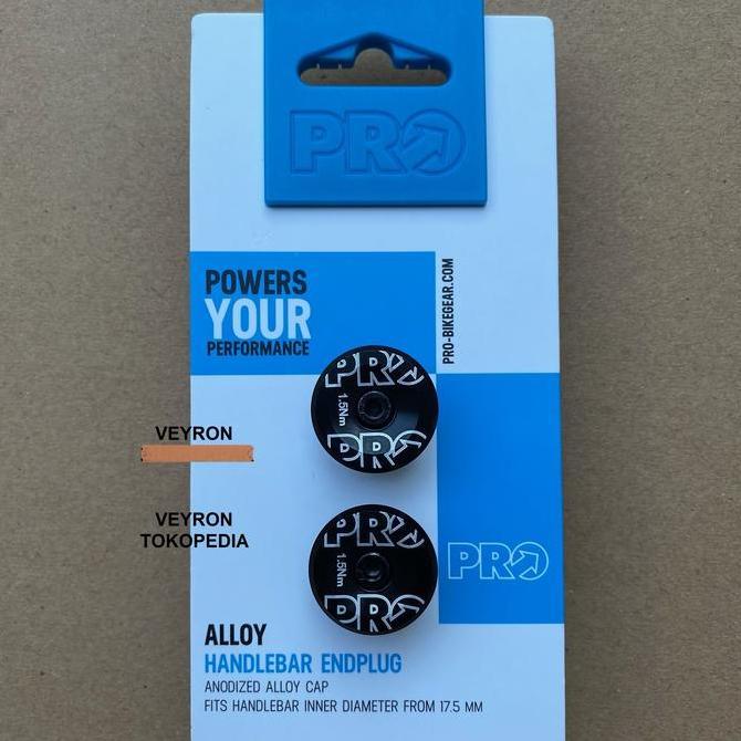 HANDLEBAR ENDPLUG ENDCAP ROADBIKE - PRO - BLACK