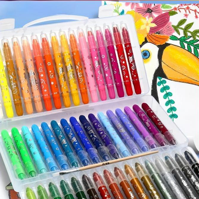 KRAYON WARNA / CRAYON GRASP / CRAYON GRASP MATA SEDANG / SILKY CRAYON / WATER SOLUBLE CRAYON