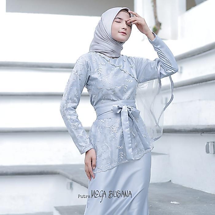 Affia Dress Queenbee Fashion Gamis Muslim Wanita Pesta Kondangan Bridesmaid Wisuda Brokat Tile