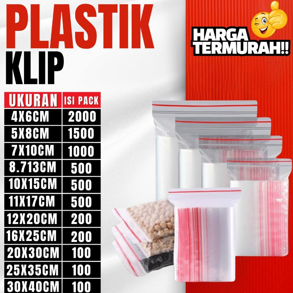 Plastik Klip Bening / Plastik Klip / Plastik Packing Makanan Premium Tebal Isi Full