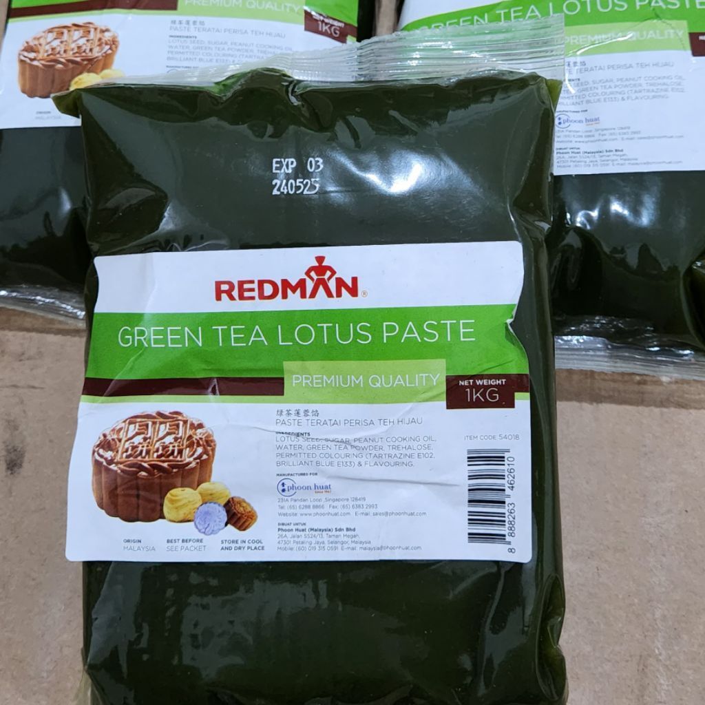 Filling mooncake redman greentea
