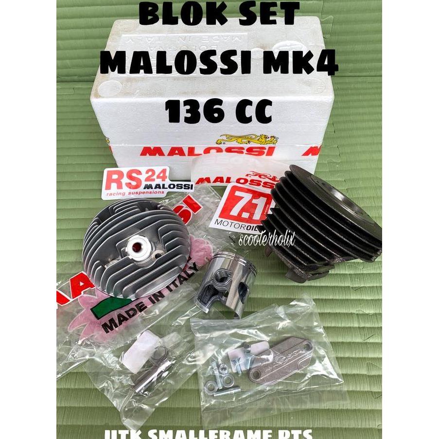 Blok set MALOSSI MK4 136cc . Made in ITALY utk SMALLFRAME PTS dkk