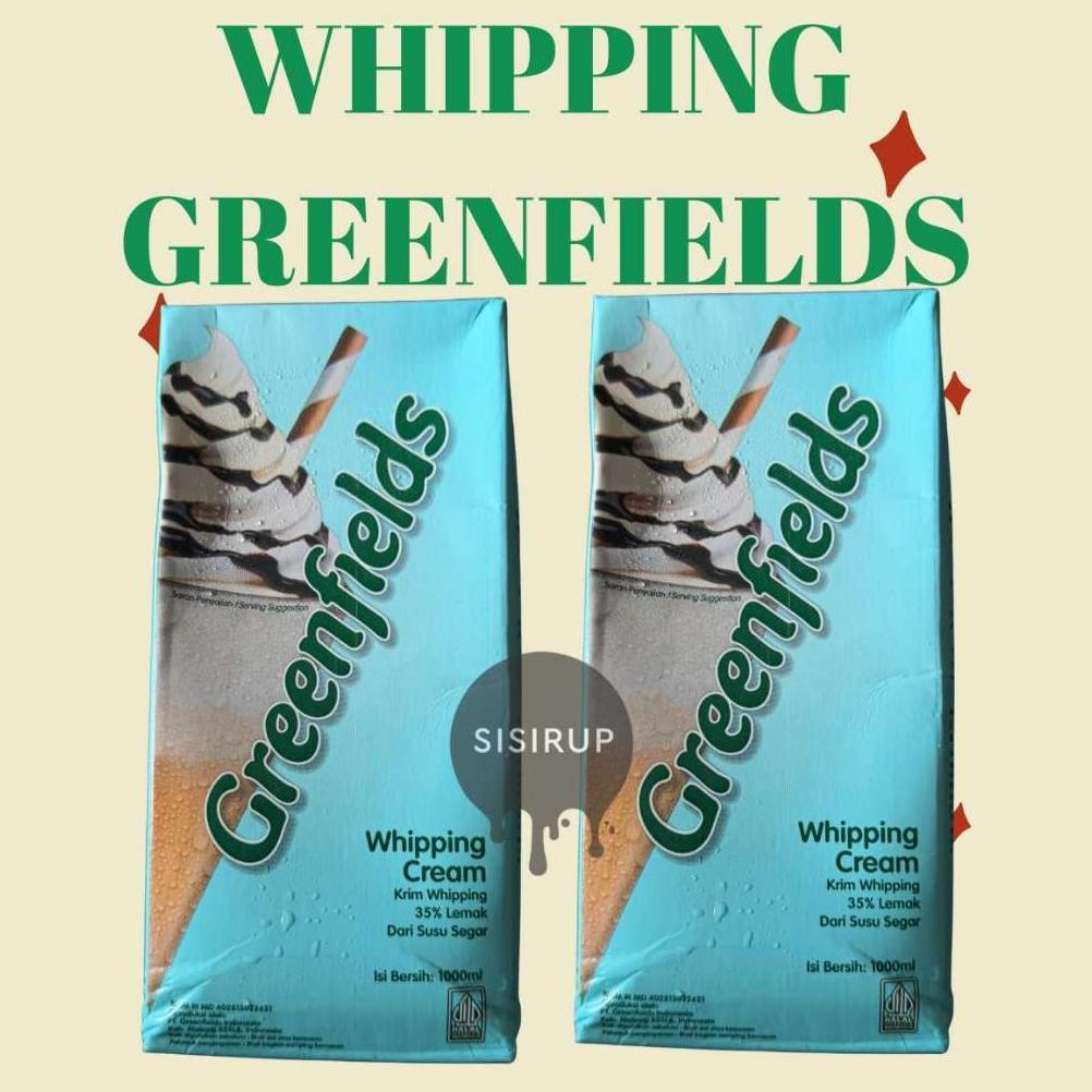 [KANNA] Whipping Cream Greenfields 1L / Whippingcream / Greenfield