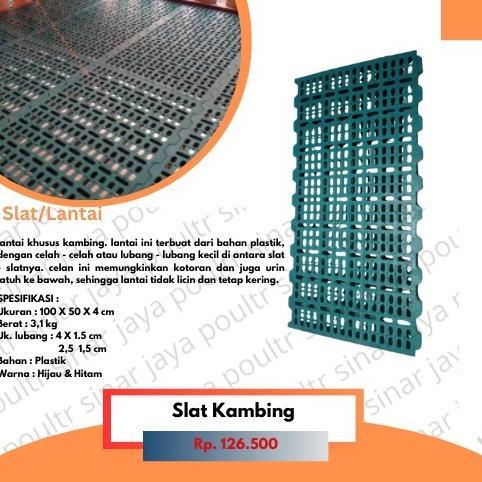 Slat Kambing Hijau 50*100 / Alas Kandang Lantai Kandang Kambing Domba Babi / Plastic