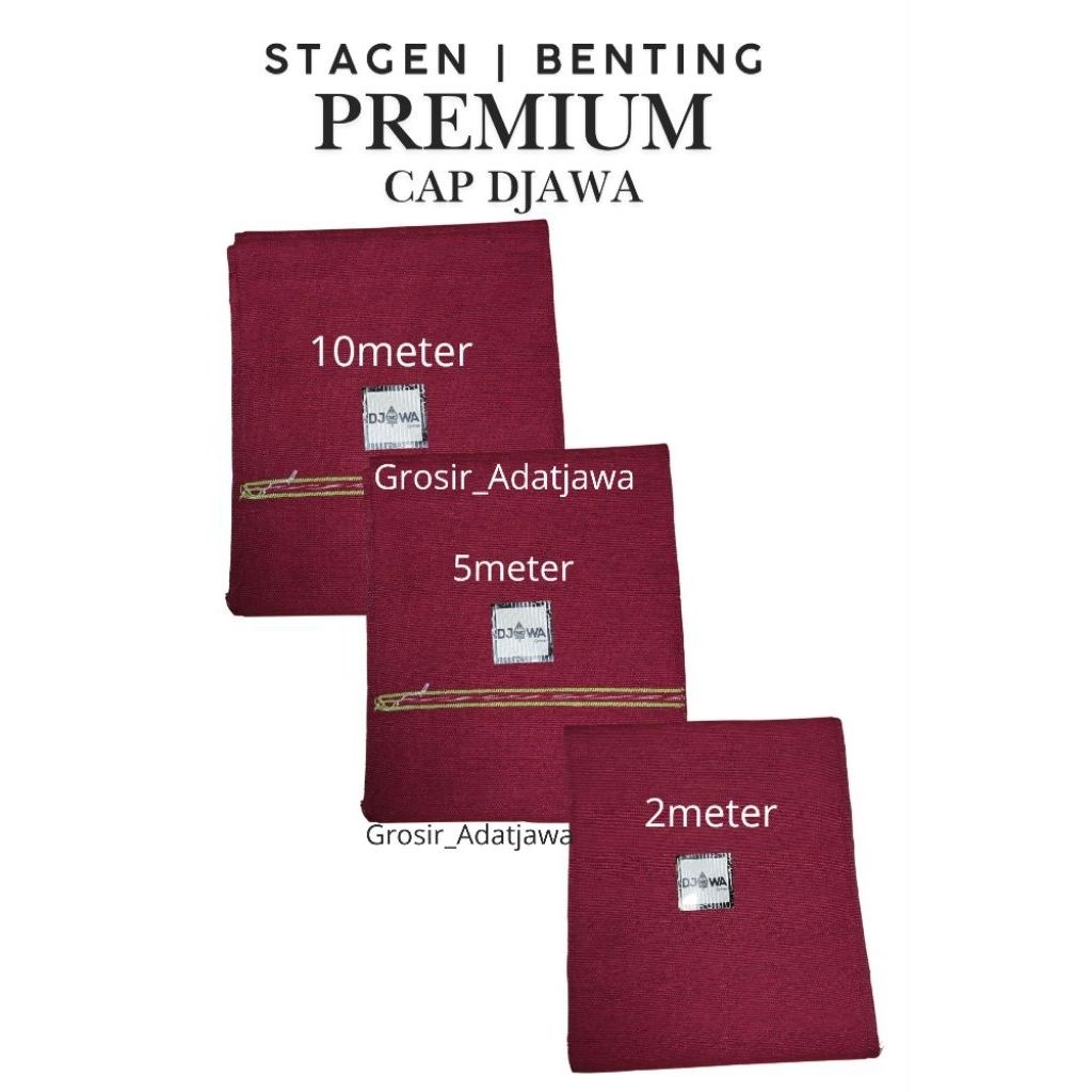 Benting premium | stagen cap djawa | stagen anak menari | stagen 2m 5m 10m
