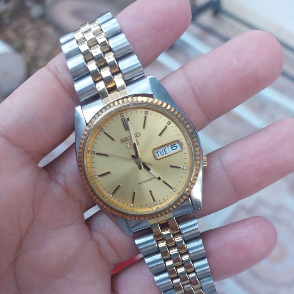 Seiko Snxj92 Presiden two tone