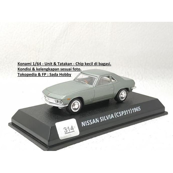DIECAST KONAMI 1/64 NISSAN SILVIA CSP311 SILVER HS99