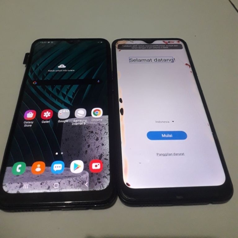 android samsung a10s minus bahan teknisi/ kanibalan