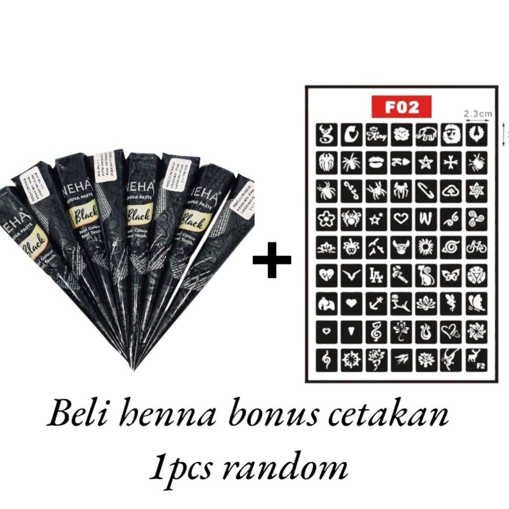 HENA NEHA TANGAN KUKU MAROON HITAM CHERRY MERAH DARKBROWN HALAL SATUAN