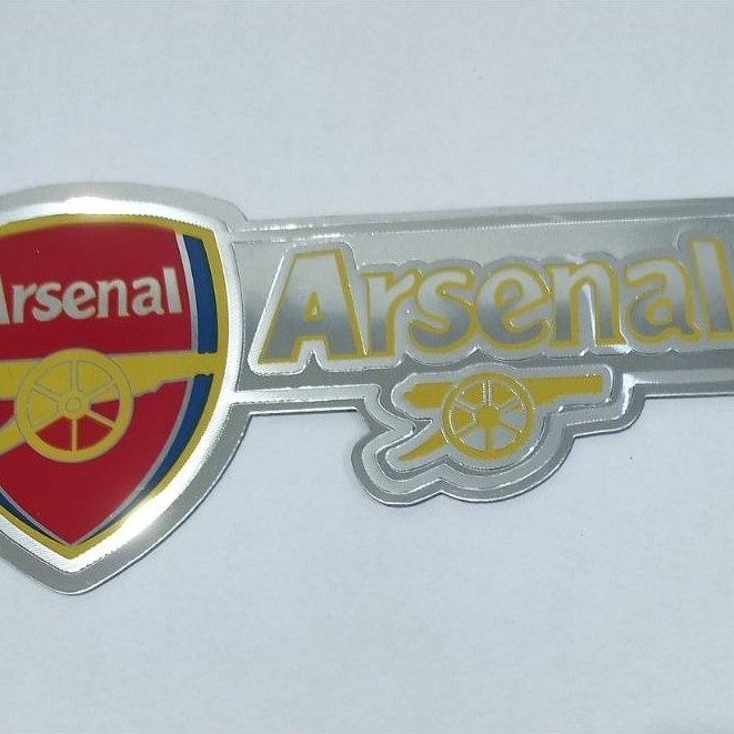 Stiker metal club bola ARSENAL