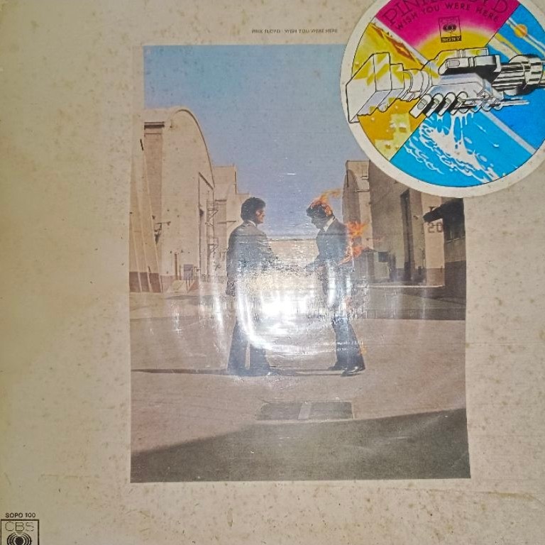 Pink Floyd Wish You Were Here Piringan Hitam Pink Floyd Vinyl Record, kondisi bagus dan mulus, musik