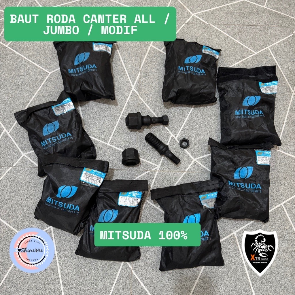 Baut Roda belakang Canter modif mitsuda Baut roda Mitsubishi Colt Diesel ps125 jumbo Baod roda belak