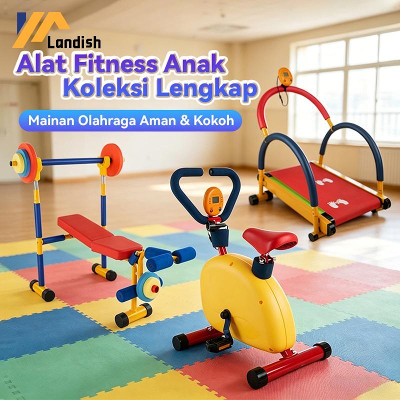 Alat Fitness Anak Gym Mainan Olahraga Anak - Sepeda Statis / Treadmill / Angkat Beban / Space Walker