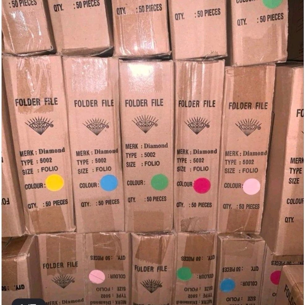 DIAMOND Map Buffalo 5002 Biru / Hijau / Kuning / Merah / Pink / Orange / Coklat / Biru Benhur  - Box