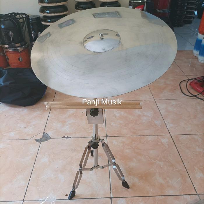 STAND PLUS SIMBAL CYMBAL 14INC 16INC 18INC PUTIH STENLIS MONEL ORIGINAL DAN TERPERCAYA