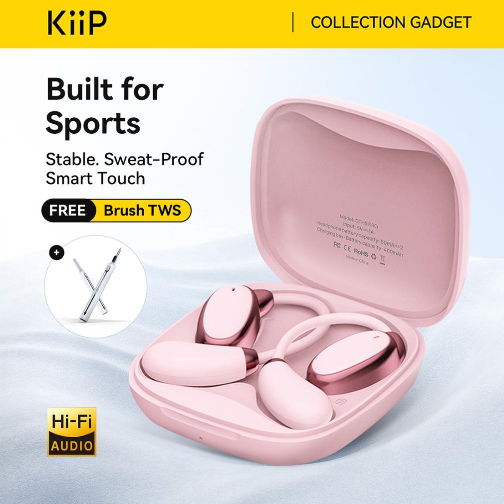 Kiip Wireless DTH5 Tws Bluetooth Headset Headphone Earphone Earhook