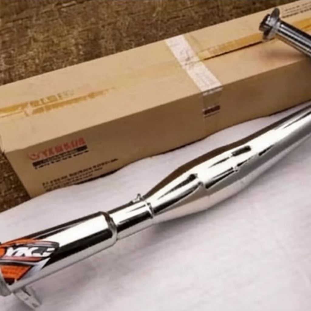 Knalpot RX King Kolong Japstyle Chrome Super Garing Super NgebazZ Original YKJ Racing Istimewa