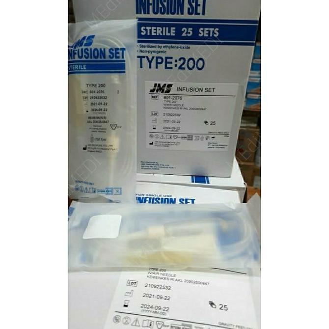 [ BUK4N ] JMS Infusion set TYPE 200 ( Infus set dewasa )