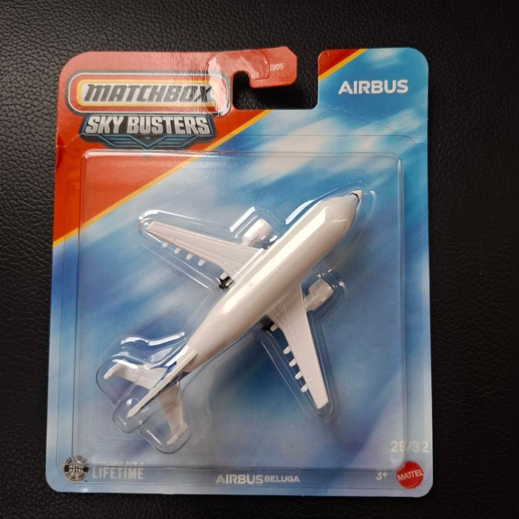 mainan Diecast pesawat Matchbox Airbus Beluga A330 A300