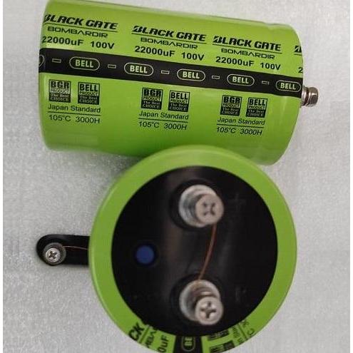 Capasitor Elco 100V 22000Uf Hijau Bombardir Kapasitor 22000Uf/100V Elko 22.000 Mikro 100 Volt Bell B
