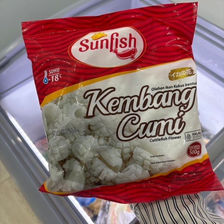 sunfish vegekado, sunfish bakso cumi, sunfish kembang cumi, sunfish ekor udang