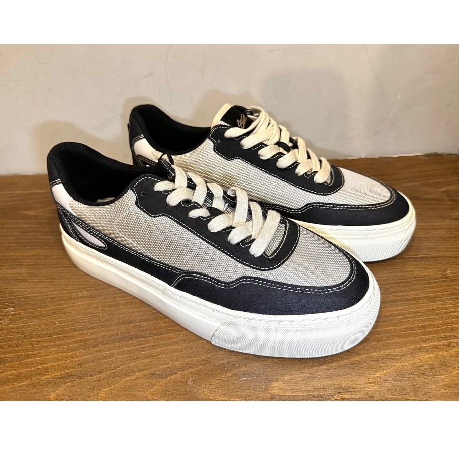PULL&BEAR STWD Sneakers Shoes Sepatu Sneakers Mix Color Semi Leather Canvas Original