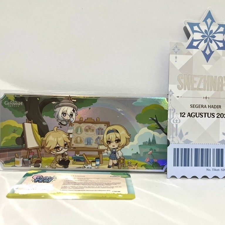 Freebies Set Genshin Impact HoyoFest 2026 Ticket Laser+Redeem Code+Tiket Snezhnaya