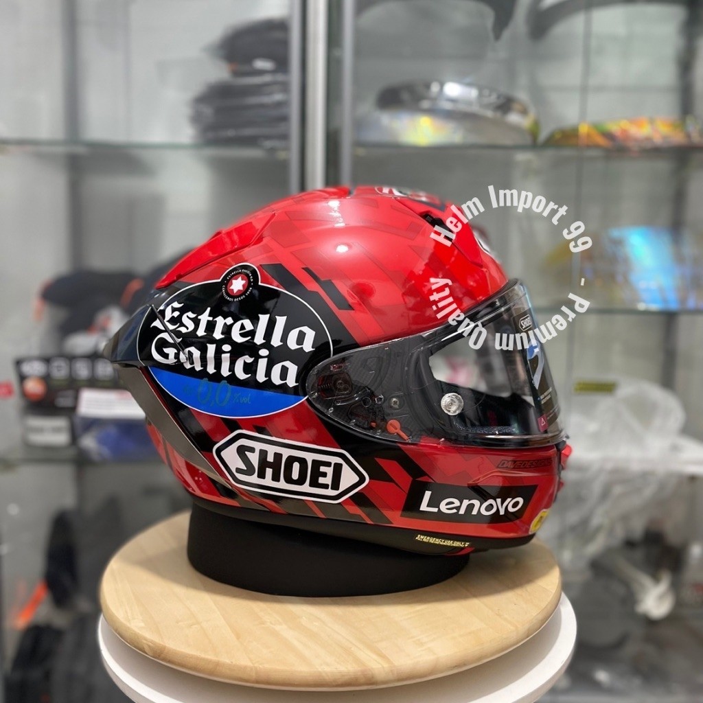 HELM DULL FACE SHOEI XSPR PRO X15 MARC MARQUEZ V9 LIKE ORI 1:1