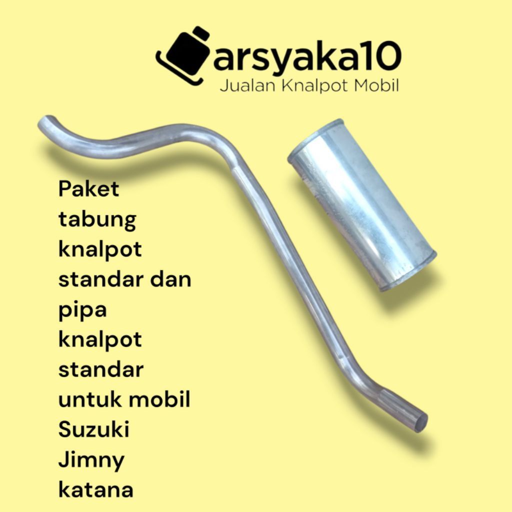 Paket pipa knalpot dan tabung knalpot standar untuk mobil Jimny katana