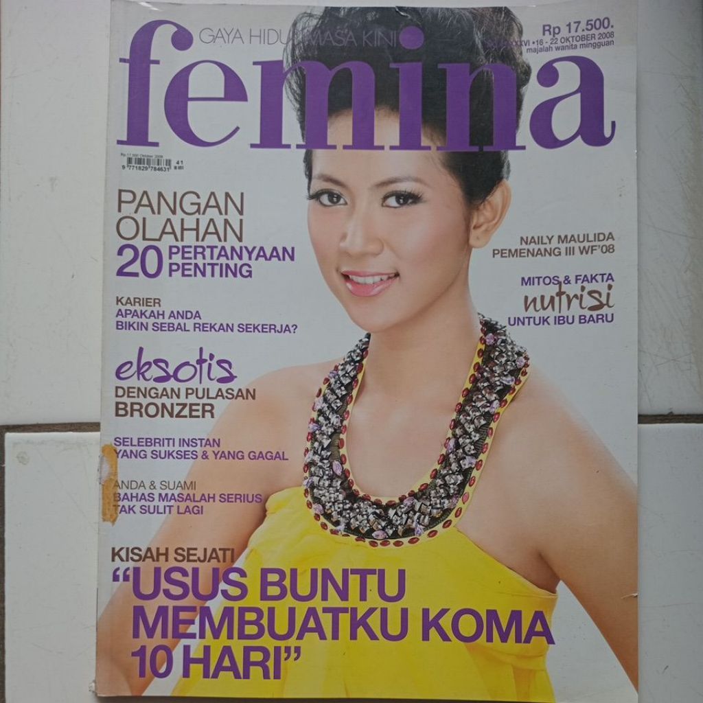 Majalah Femina oktober 2008 (bekas)