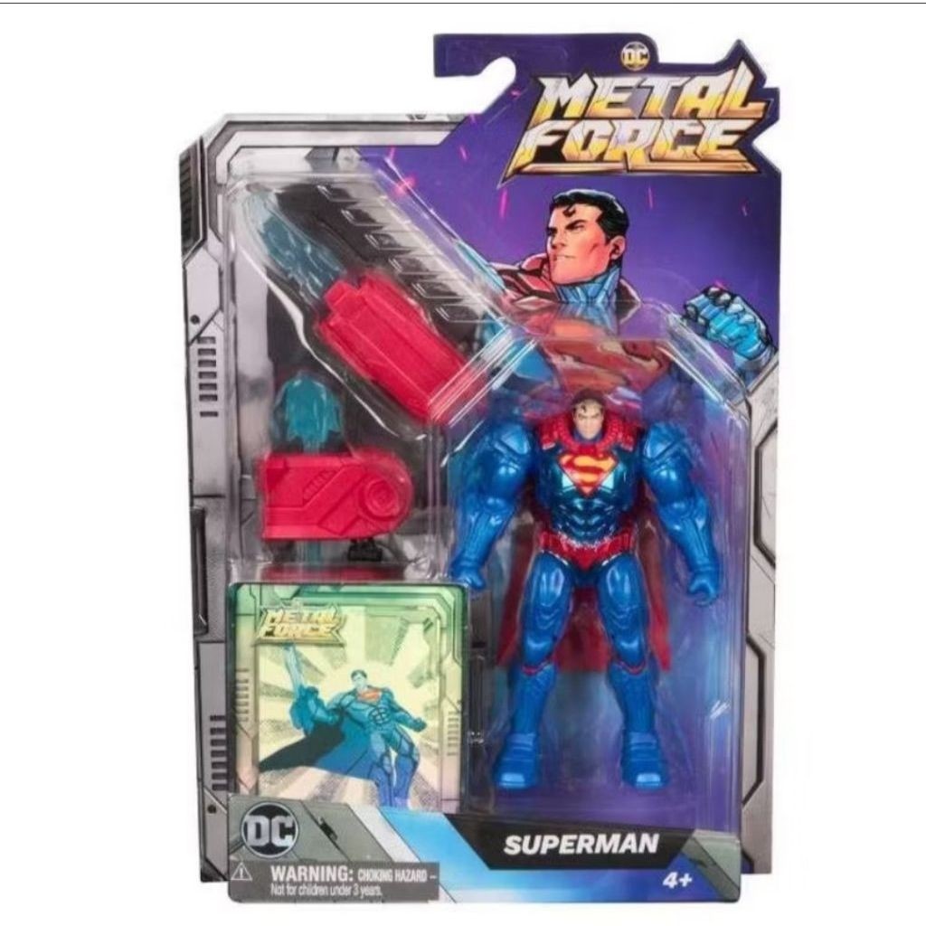 DC METAL FORCE SUPERMAN MULTI COLOR ACTION FIGURE DC BATMAN SUPERMAN MAINAN KOLEKSI SUPER HERO ORIGI