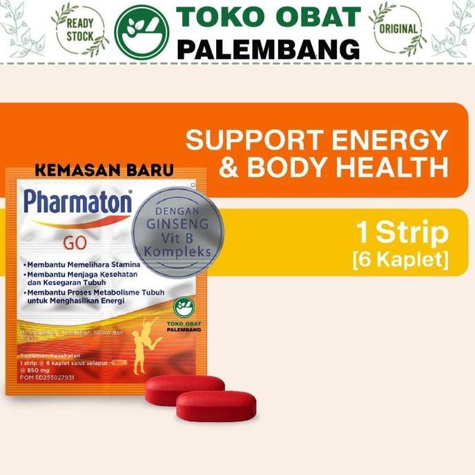 Farmamax- Pharmaton Go 6 Kaplet Kesehatan Tubuh Multivitamin Mineral Formula Multivitamins Parmaton 