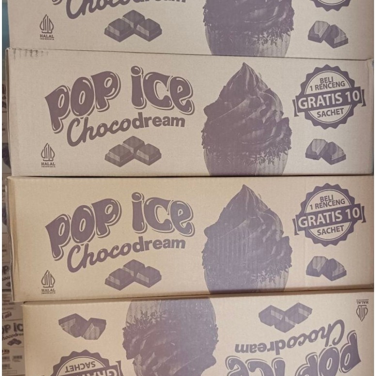Pop ice choco dream rasa doublechoco 1 karton/dus