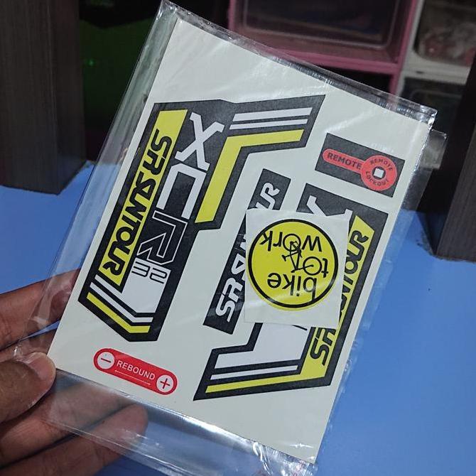 Promo Fork Suntour XCR Sticker Decal Fork Sticker Fork Suntour Suntour XCM X Diskon