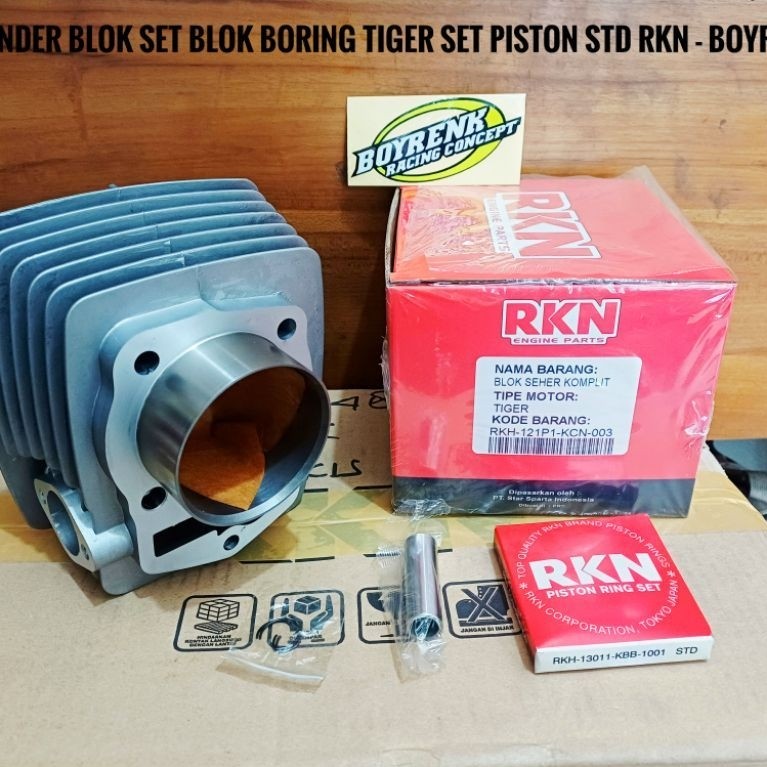 CYLINDER BLOCK BLOK SET BLOK BORING TIGER SET PISTON STD RKN - BOYRENK