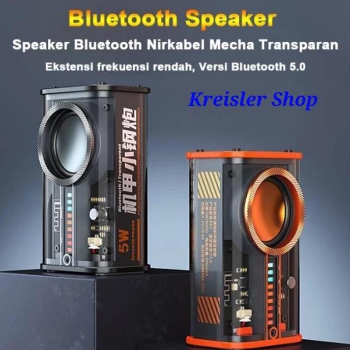 Rara Atri - Speaker Bluetooth K07 K08 Wireless Portable Speaker With Led Display Terbaru 
