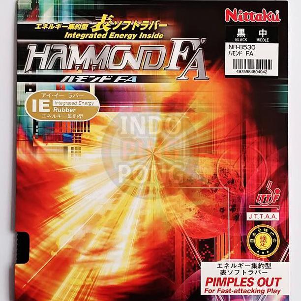 Nittaku Hammond FA 1.2 1.5 1.8 2.0 Short Pips Bintik Serang Pendek Super Thick Middle Thin Tipis