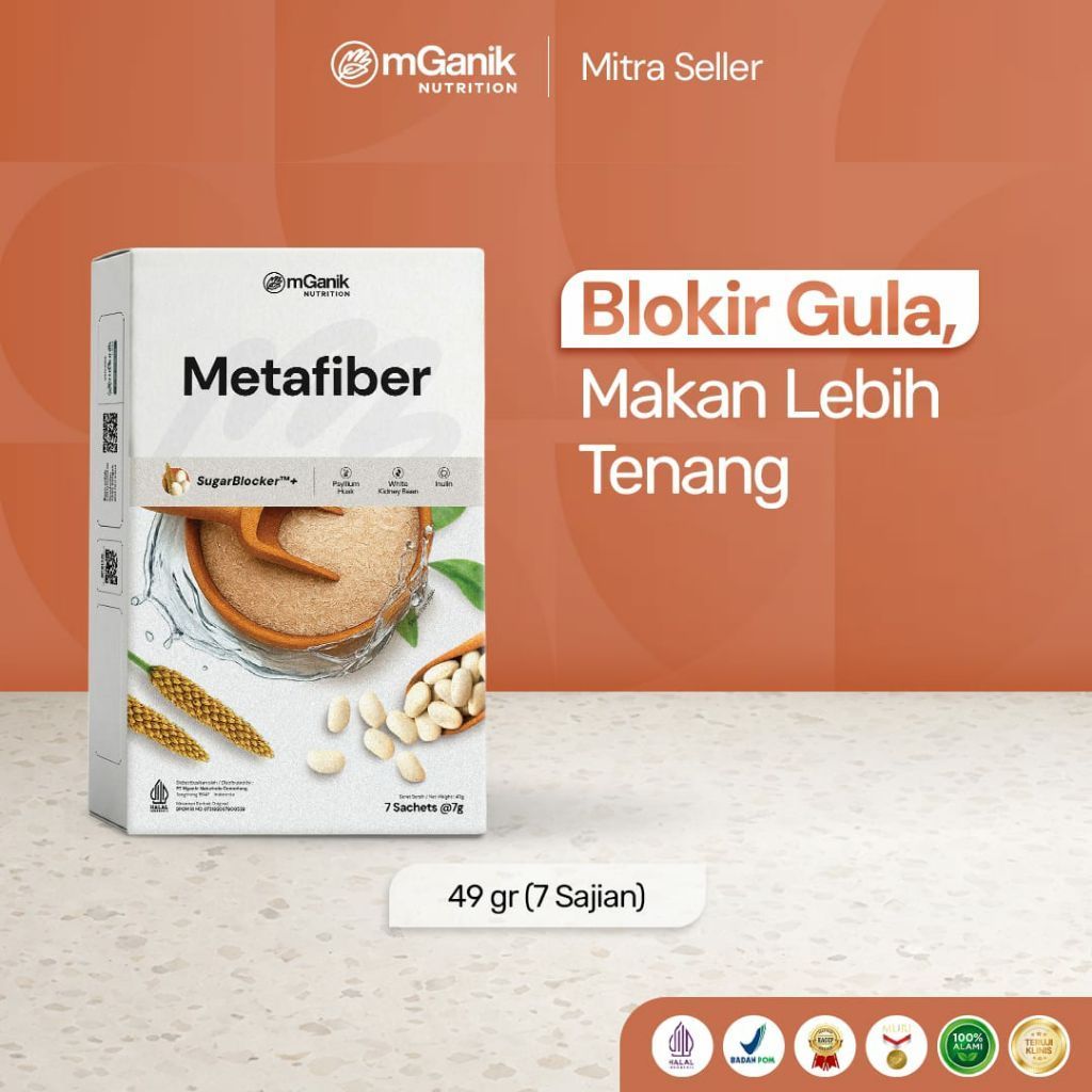 Mganik metafiber 1 box 7 sachet