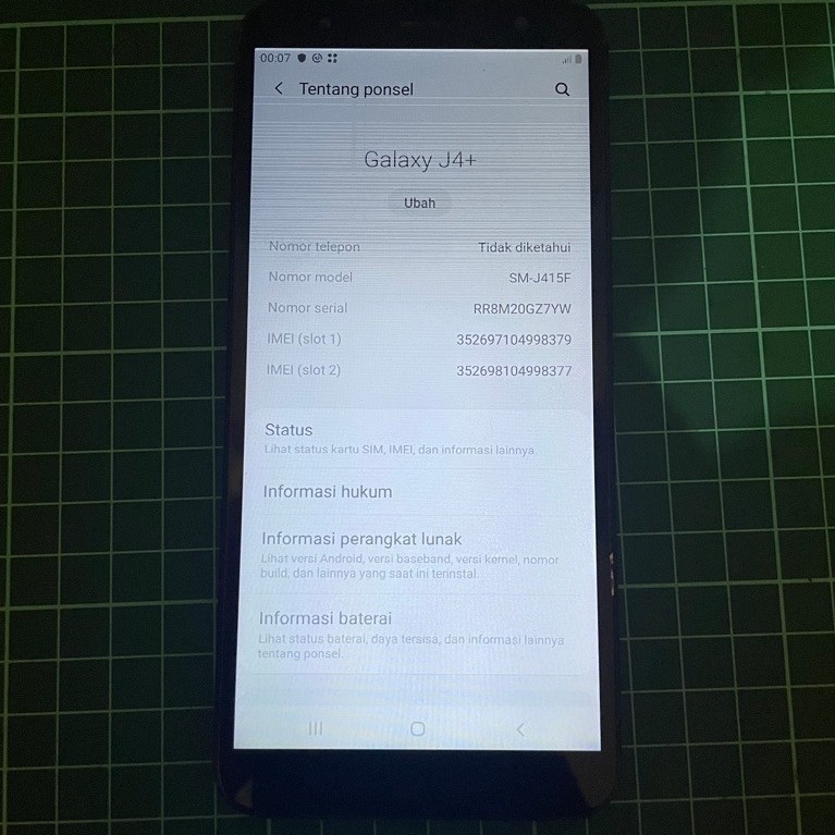 mesin samsung j4 plus mesin samsung j4+ normal mesin j4 plus normal mesin j415f plus baterai dan bon