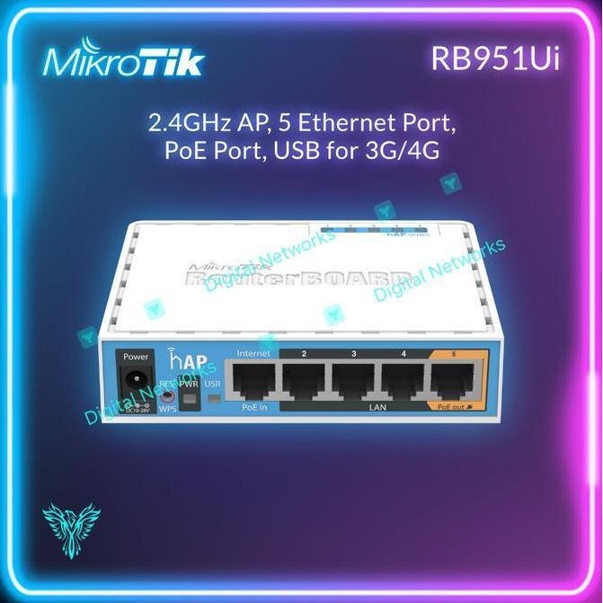Mikrotik RB951Ui 2nD Mikrotik 951Ui 2nD hAP Mikrotik RB951Ui-2nD